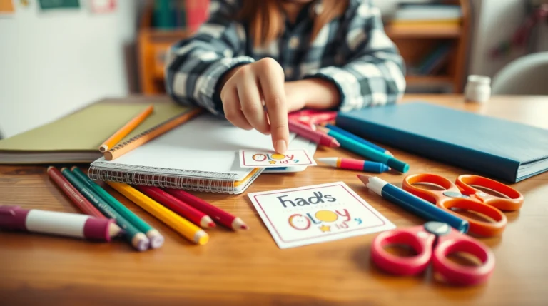 Organizing school supplies made fun and easy with colorful, personalized labels – a perfect way to keep everything in order!